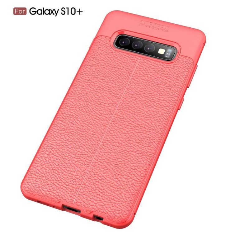 Etui do Samsung Galaxy S10 Plus Classic Żel Wykończeniowy Ze Sztucznej Skóry