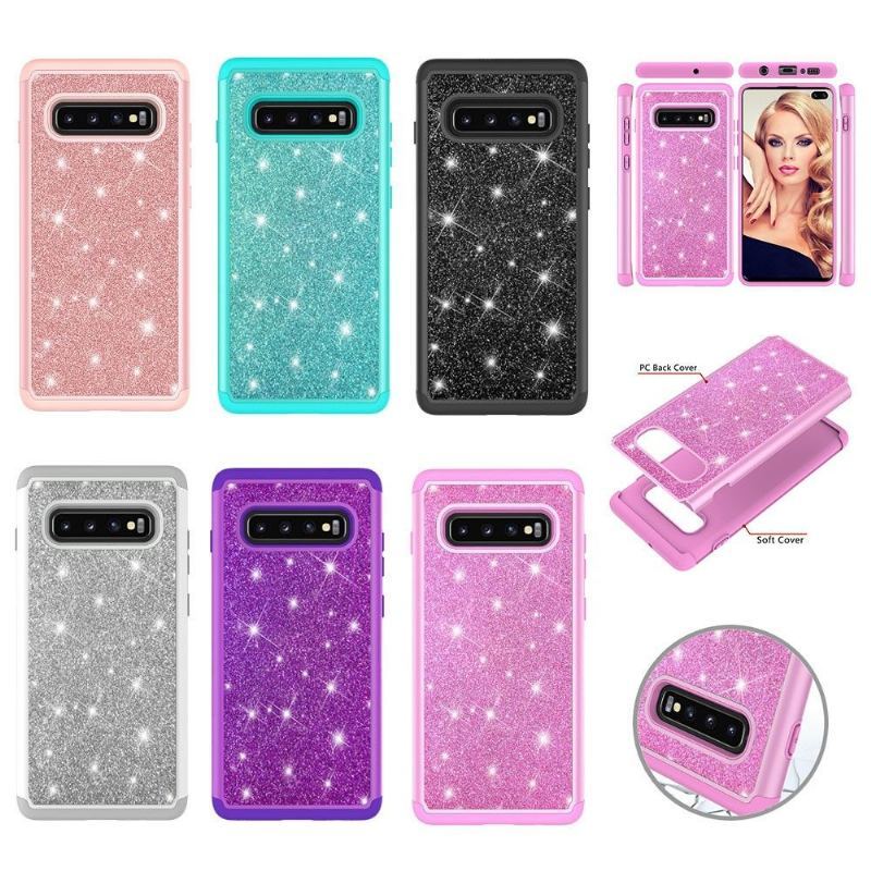 Etui do Samsung Galaxy S10 Plus Classic Sequins La Delphine Odporny Na Wstrząsy