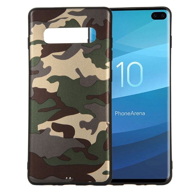 Etui do Samsung Galaxy S10 Plus Classic Wojskowy Żel Kamuflażowy