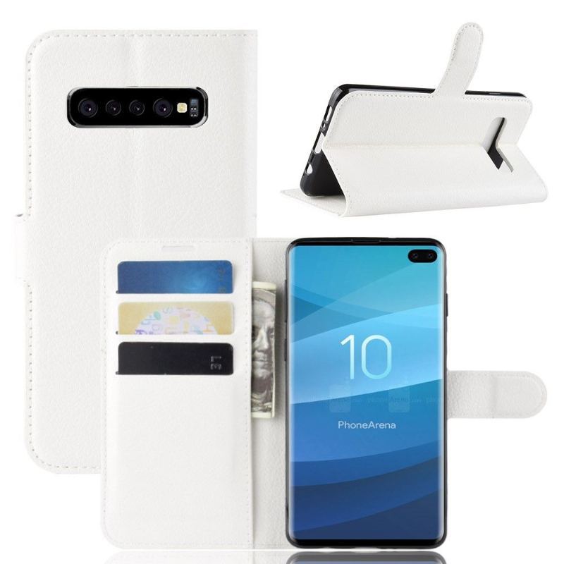 Etui do Samsung Galaxy S10 Plus Skórzane Etui Na Karty W Stylu