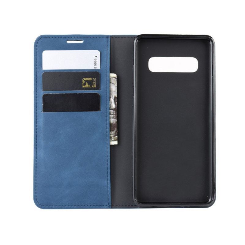 Etui Folio do Samsung Galaxy S10 Plus Biznes Retro