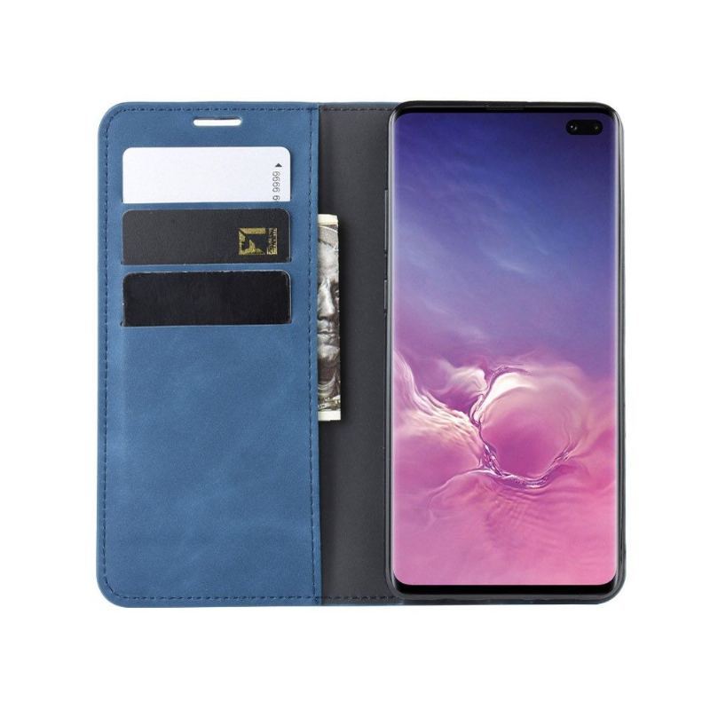 Etui Folio do Samsung Galaxy S10 Plus Biznes Retro