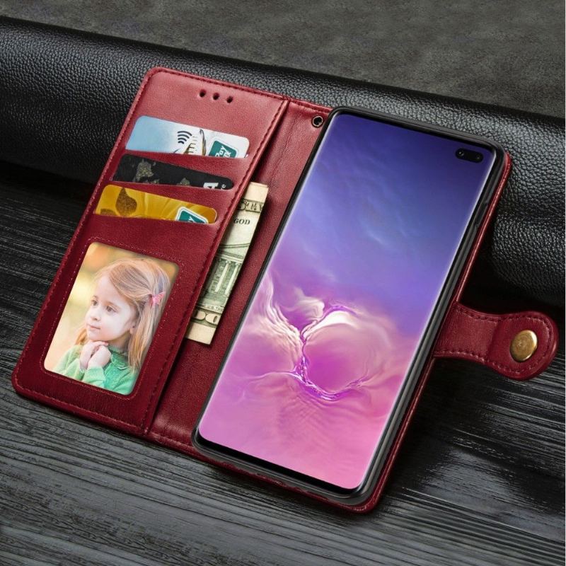 Etui Folio do Samsung Galaxy S10 Plus Indila Sztuczna Skóra