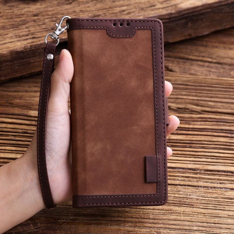 Etui Folio do Samsung Galaxy S10 Plus Obrzeża Vintage Pocket