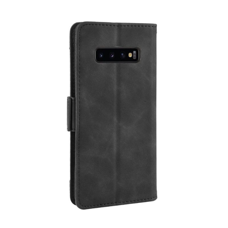 Etui Na Telefon Pokrowce do Samsung Galaxy S10 Plus Biznes Skórzany Efekt + Uchwyt Na Karty