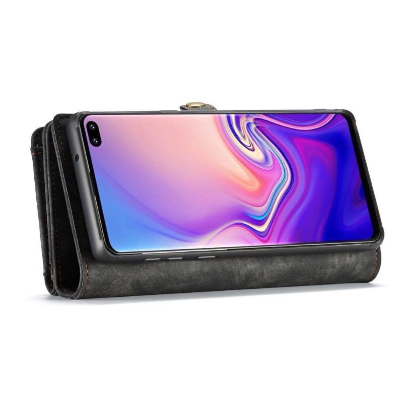 Futerały Etui Folio do Samsung Galaxy S10 Plus Portfel 2w1 I Powłoka Magnetyczna