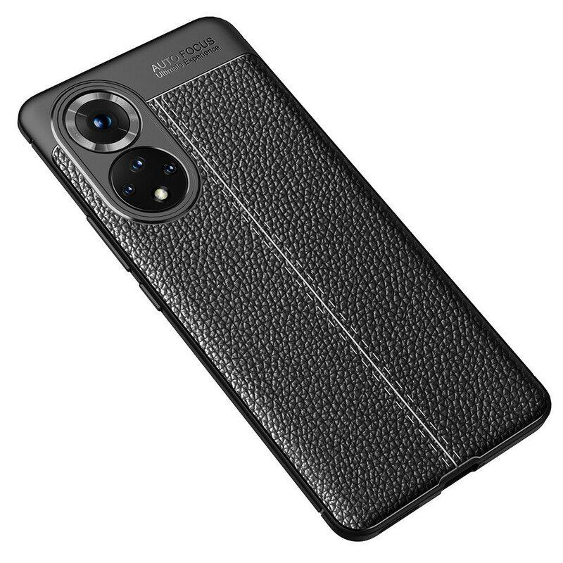 Etui do Honor 50 Pro Efekt Skóry Liczi Pro Double Line