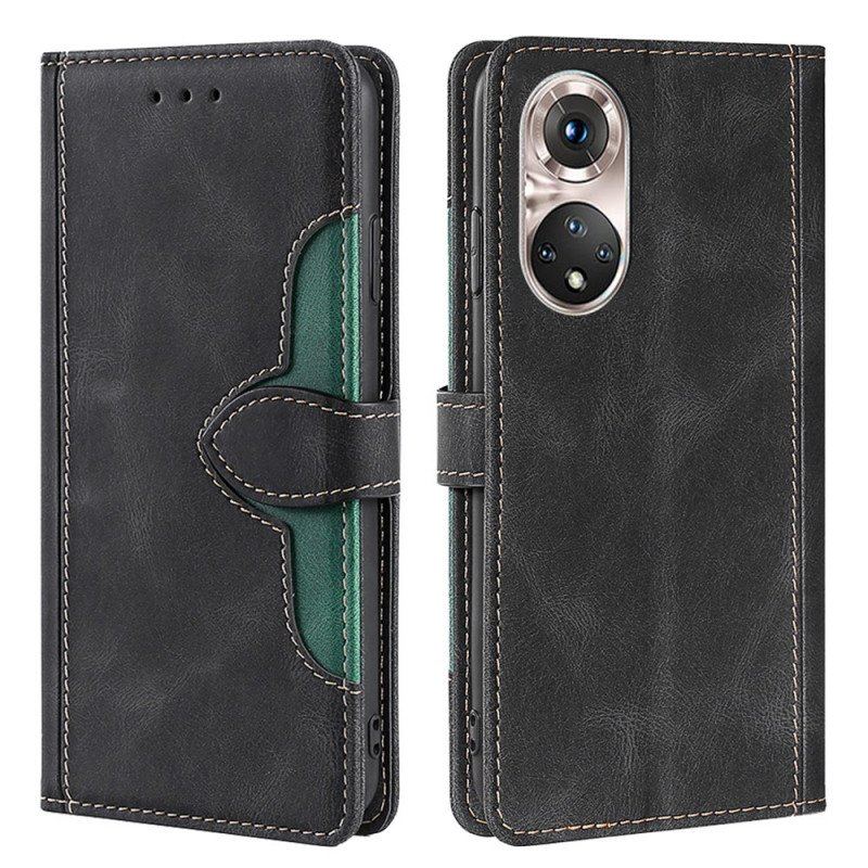 Etui Folio do Honor 50 Pro Pro Faux Leather Dwukolorowy Stylowy