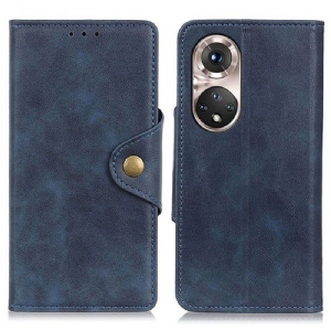 Etui Folio do Honor 50 Pro Pro Vintage Ze Sztucznej Skóry I Guzika