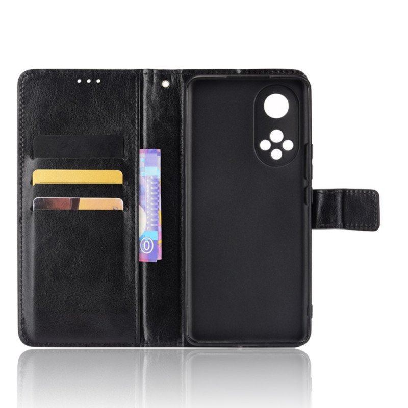 Etui Na Telefon Pokrowce do Honor 50 Pro Pro Faux Leather Błyszczący