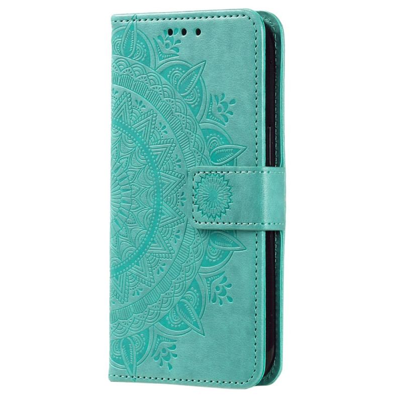 Etui Folio Motorola Edge 50 Pro Mandala Słońce Z Paskiem Etui Ochronne