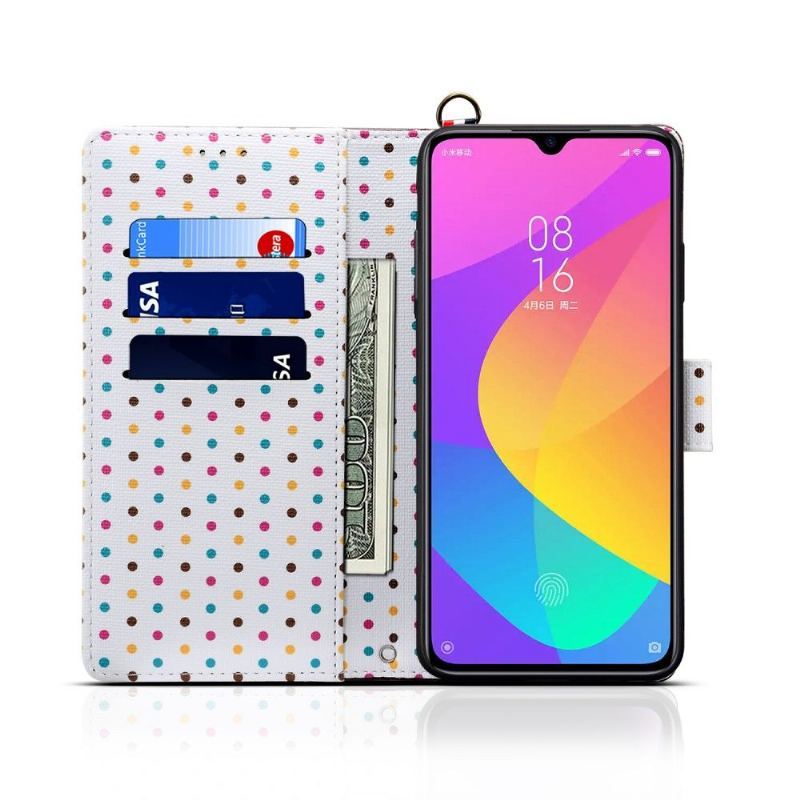 Etui do Xiaomi Mi 9 Lite Anti-fall Vintage Wzory W Kropki