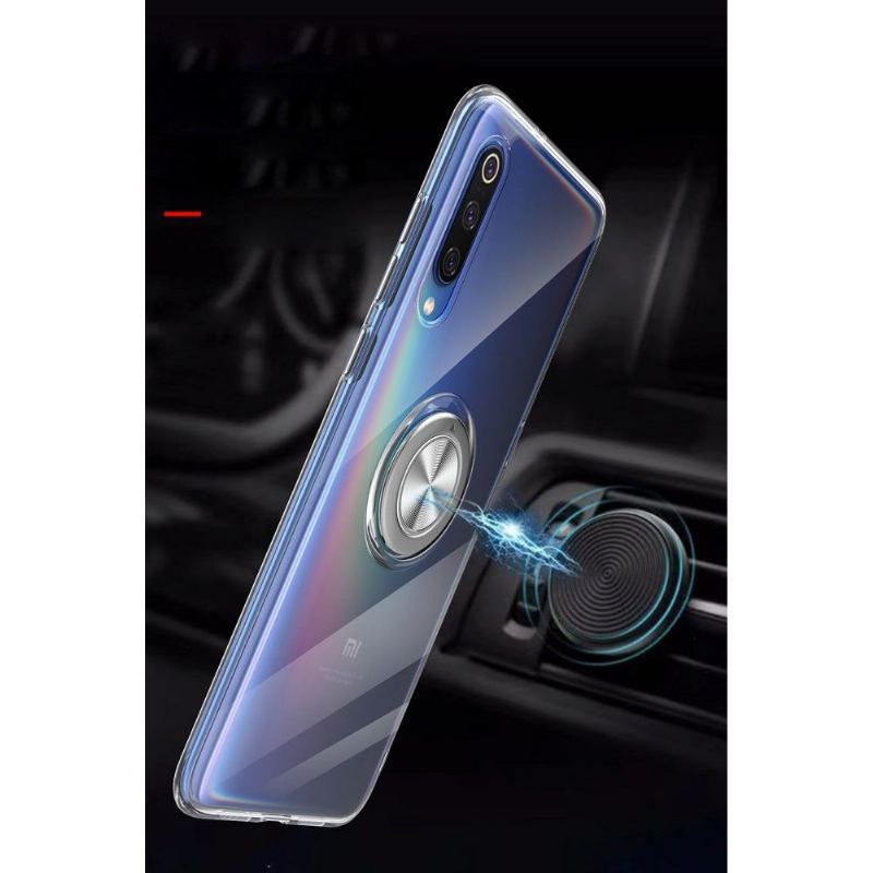 Etui do Xiaomi Mi 9 Anti-fall Z Pierścieniem Magnetycznym - Przezroczysty