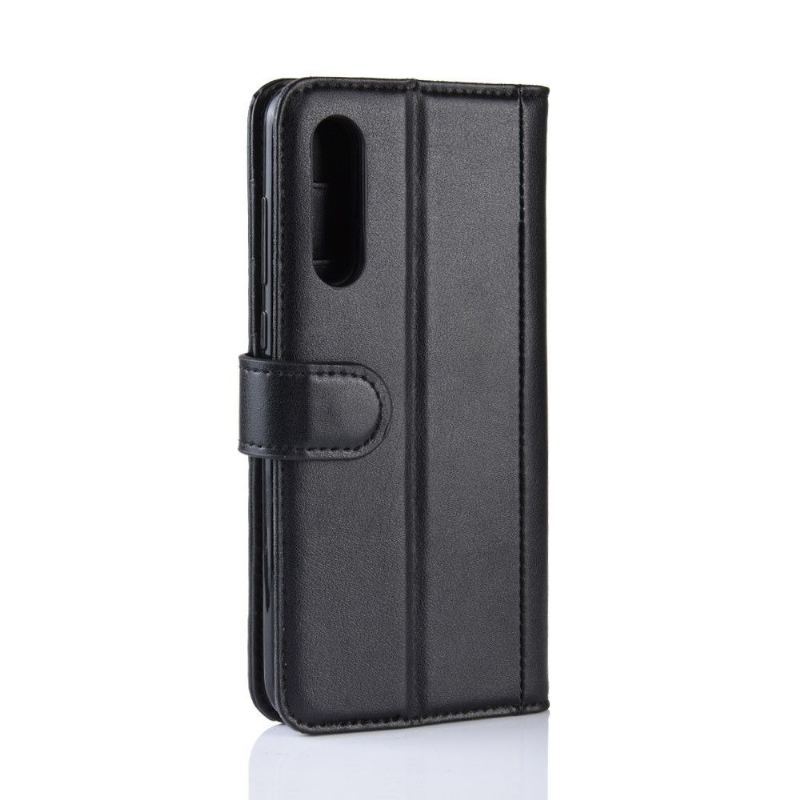 Etui do Xiaomi Mi 9 Obrzeża Premium Skóra - Czarny