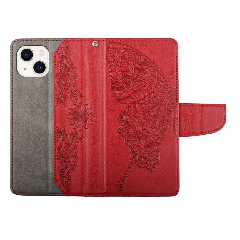 Case do iPhone 13 Mini Etui Folio Motyl