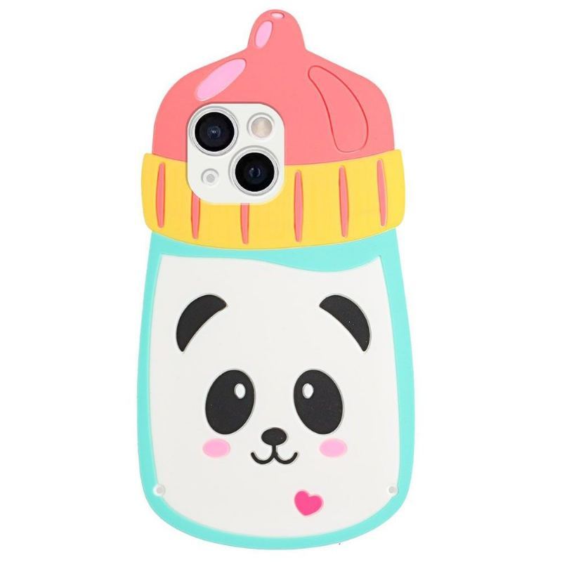 Etui do iPhone 13 Mini 3d Panda Butelka Dla Niemowląt Z Paskiem