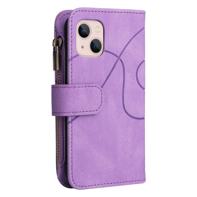 Etui Folio do iPhone 13 Mini Bicolor Artystyczna Seria 002