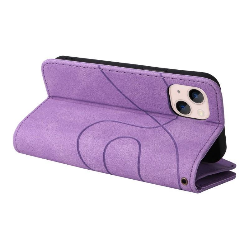 Etui Folio do iPhone 13 Mini Bicolor Artystyczna Seria 002