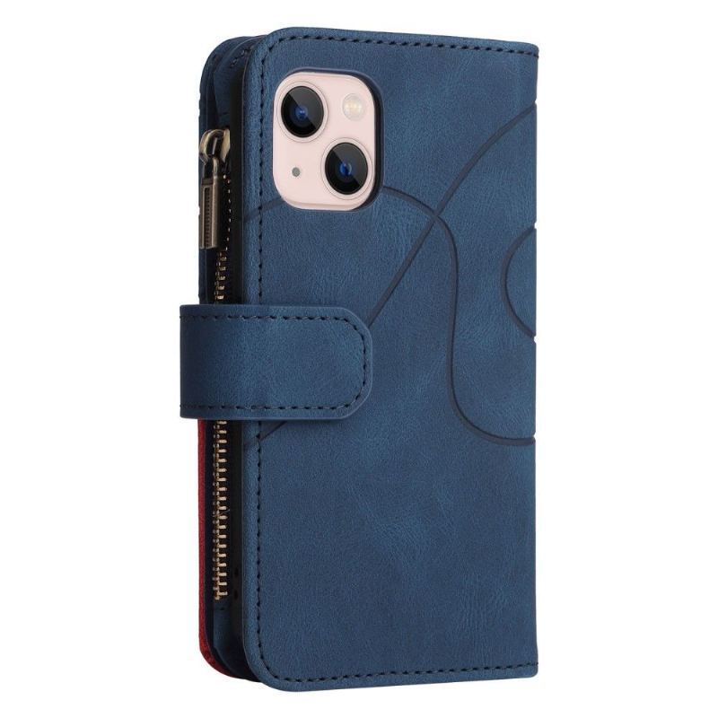 Etui Folio do iPhone 13 Mini Bicolor Artystyczna Seria 002