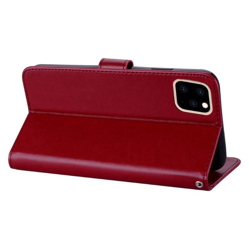 Etui Folio do iPhone 13 Mini Wytłaczana Sowa