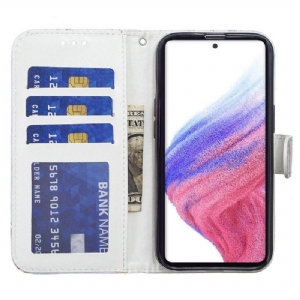 Etui Folio do Samsung Galaxy A33 5G Classic Pawie Kwiat