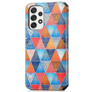 Etui Folio do Samsung Galaxy A33 5G Classic Skórzany Futerał Flap Flip Mandala Kalejdoskop