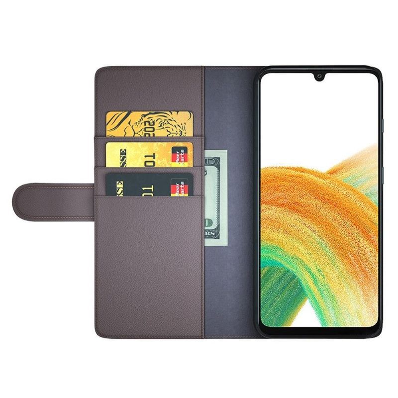 Etui Folio do Samsung Galaxy A33 5G Premium Skóra