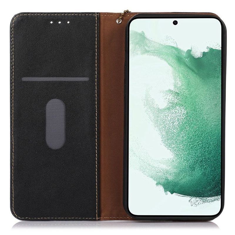 Etui Folio do Samsung Galaxy A33 5G Skórzany Futerał Khazneh Klapki Z Prawdziwej Skóry