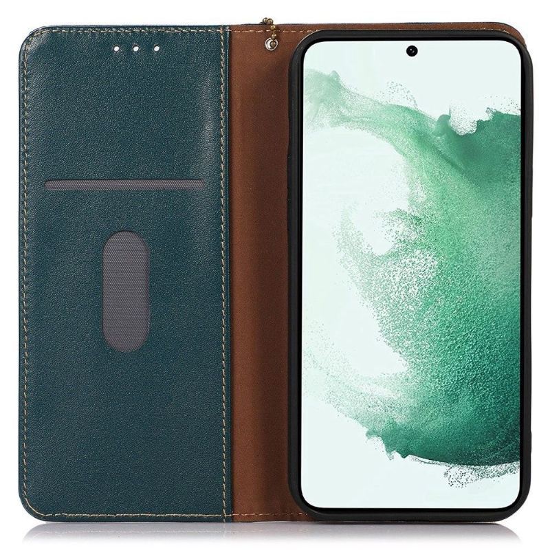 Etui Folio do Samsung Galaxy A33 5G Skórzany Futerał Khazneh Klapki Z Prawdziwej Skóry