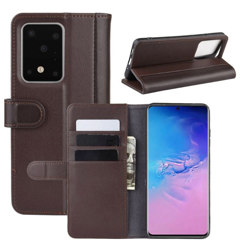 Etui Folio do Samsung Galaxy S20 Ultra Obrzeża Premium Skóra