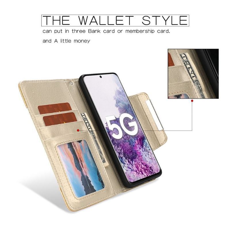 Futerały Etui Folio do Samsung Galaxy S20 Ultra Obrzeża 2w1 Odpinany Różowy Fioletowy