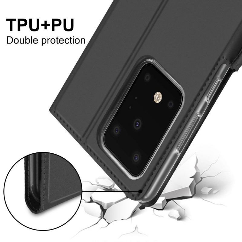 Obudowa Etui Na Telefon do Samsung Galaxy S20 Ultra Etui Folio Stojak Case - Czarny