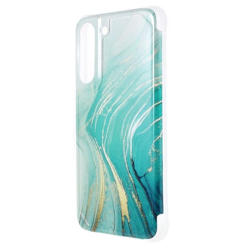 Etui do Samsung Galaxy S22 5G Anti-fall Marble Ocean