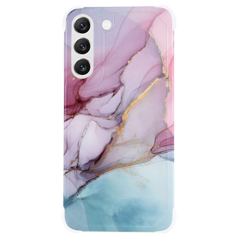 Etui do Samsung Galaxy S22 5G Anti-fall Marble Ocean