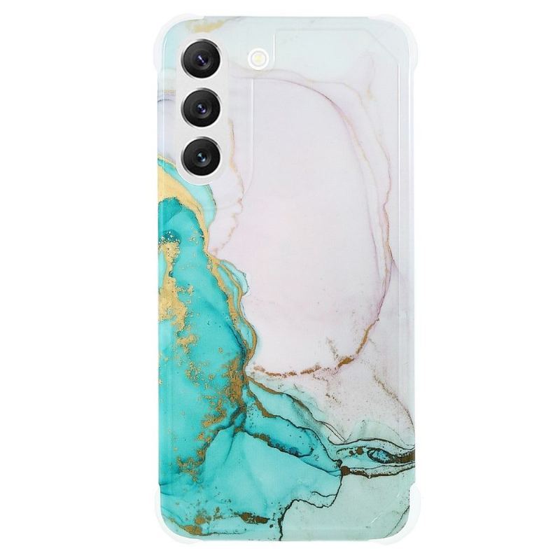 Etui do Samsung Galaxy S22 5G Anti-fall Marble Ocean