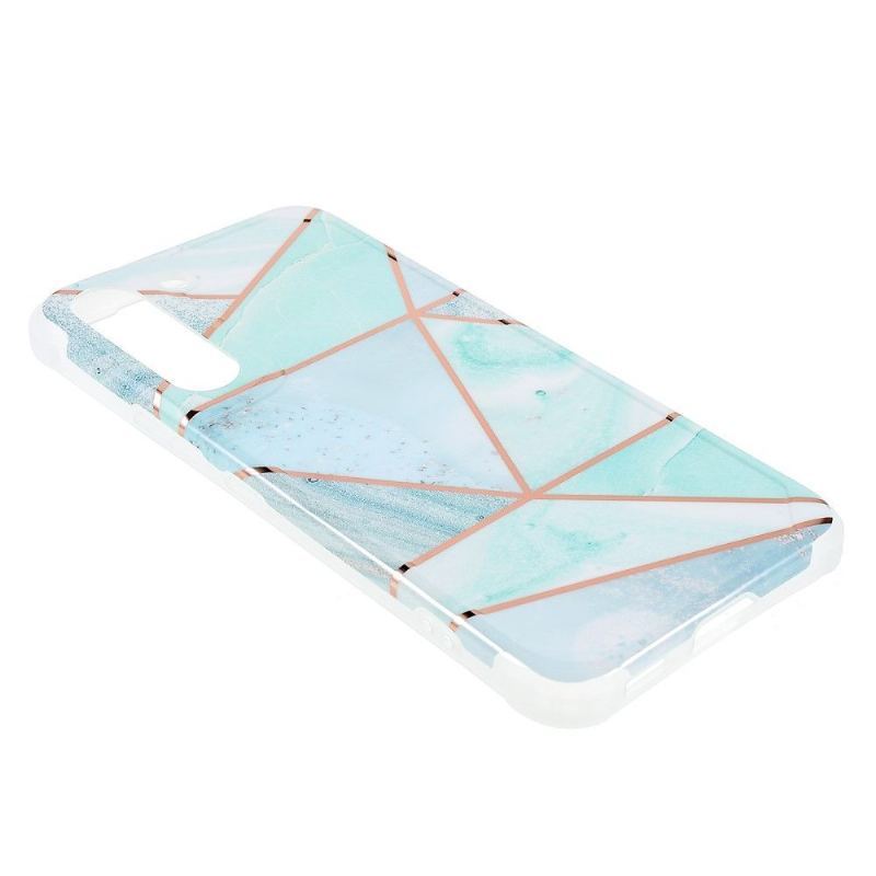 Etui do Samsung Galaxy S22 5G Biznes Geometryczny Marmur