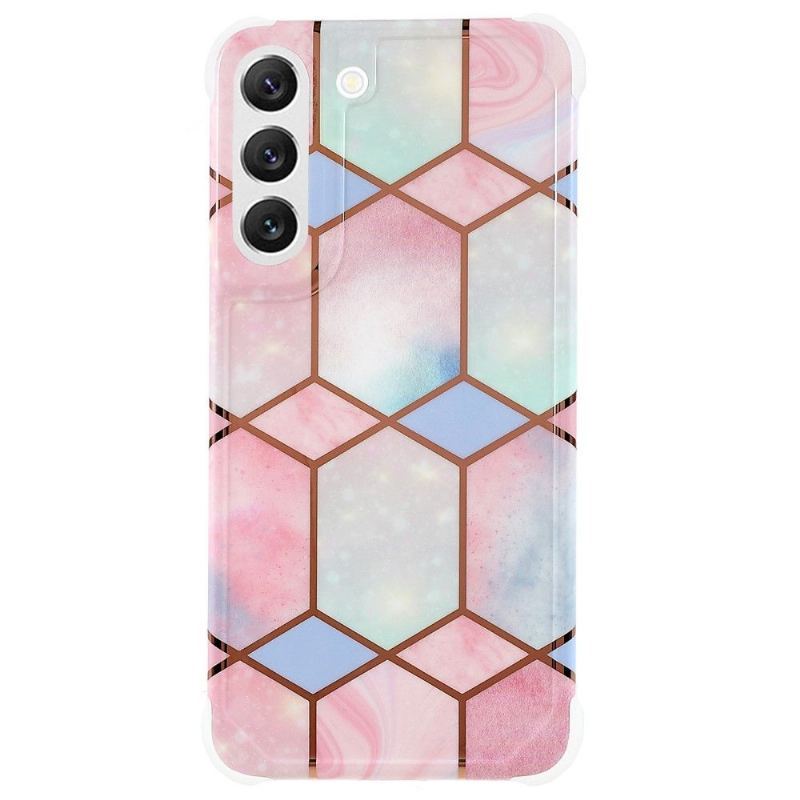 Etui do Samsung Galaxy S22 5G Biznes Geometryczny Marmur