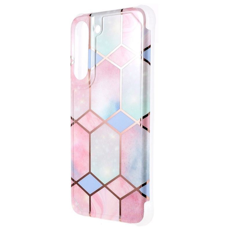 Etui do Samsung Galaxy S22 5G Biznes Geometryczny Marmur