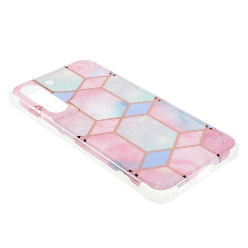 Etui do Samsung Galaxy S22 5G Biznes Geometryczny Marmur