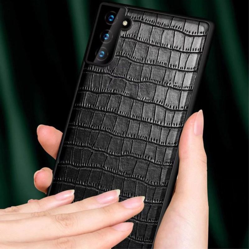 Etui do Samsung Galaxy S22 5G Classic Sulada Croco Efekt Skóry