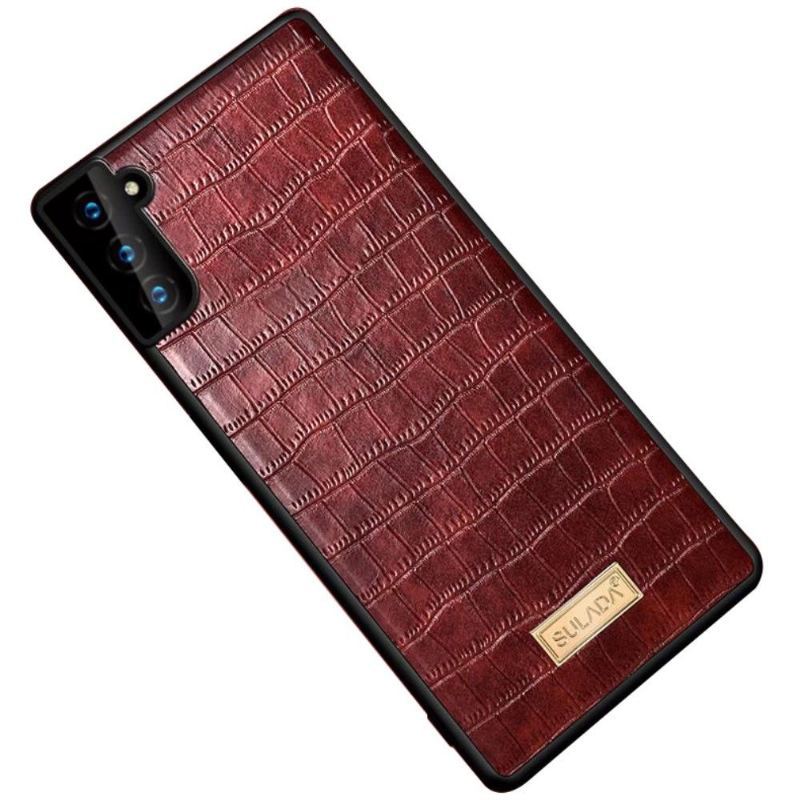 Etui do Samsung Galaxy S22 5G Classic Sulada Croco Efekt Skóry