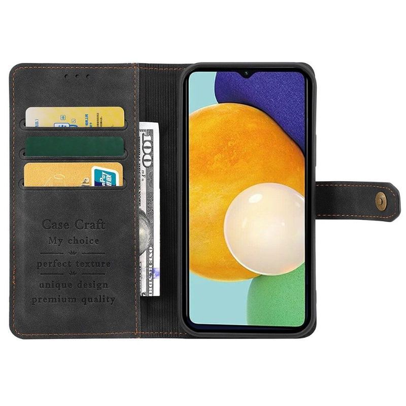 Etui Folio do Samsung Galaxy S22 5G Obrzeża Etui Ochronne Case Craft Z Przeszyciami