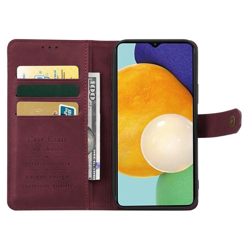 Etui Folio do Samsung Galaxy S22 5G Obrzeża Etui Ochronne Case Craft Z Przeszyciami