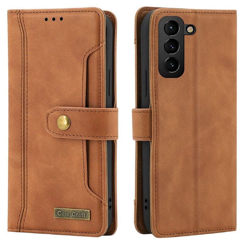 Etui Folio do Samsung Galaxy S22 5G Obrzeża Etui Ochronne Case Craft Z Przeszyciami