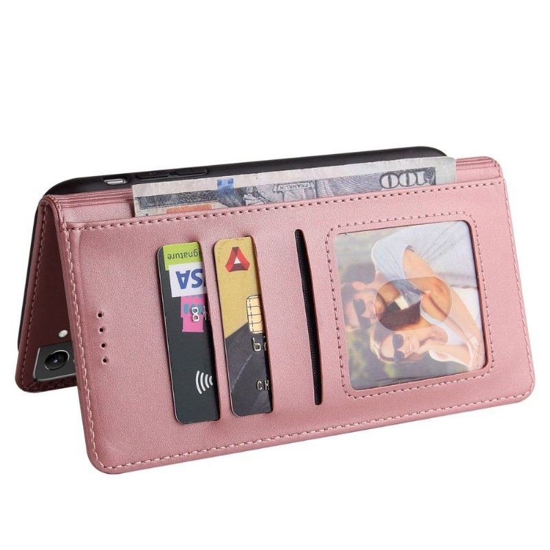 Etui Folio do Samsung Galaxy S22 5G Obrzeża Uchwyt Na Karty Serii 009