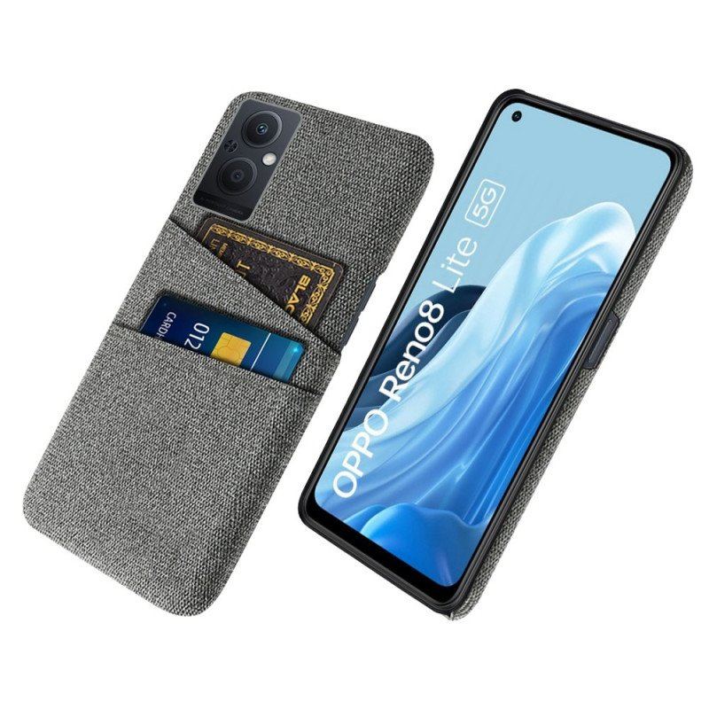 Etui do Oppo Reno 8 Lite Tkanina Na Karty