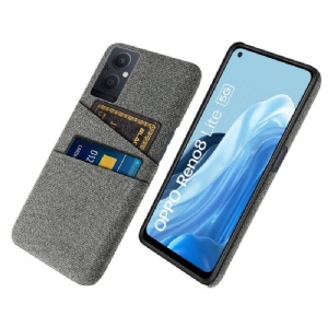 Etui do Oppo Reno 8 Lite Tkanina Na Karty