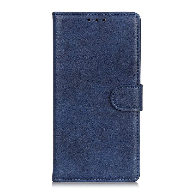 Etui Folio do Oppo Reno 8 Lite Styl Matowej Skóry