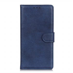 Etui Folio do Oppo Reno 8 Lite Styl Matowej Skóry