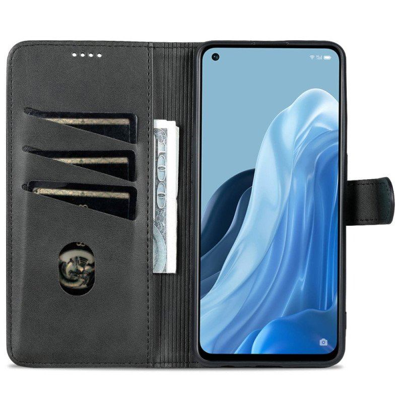 Obudowa Etui Na Telefon do Oppo Reno 8 Lite Stylizacja Skóry Azns